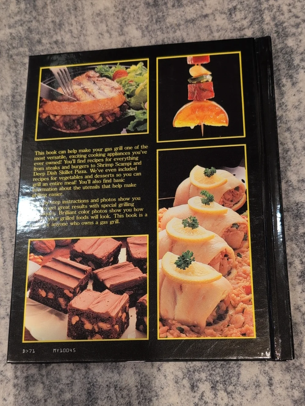 Sears Gas Grill Cookouts Cookbook – Black & Yellow Cover